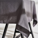 Linen tablecloth in dim gray