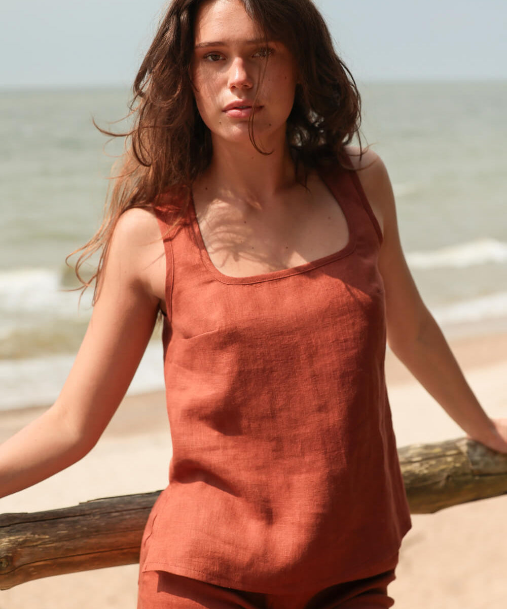 Linen tank Bess