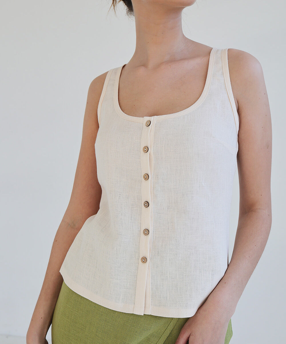 Linen tank top Bria