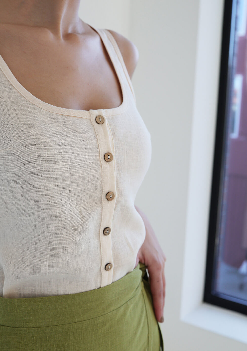Linen tank top Bria
