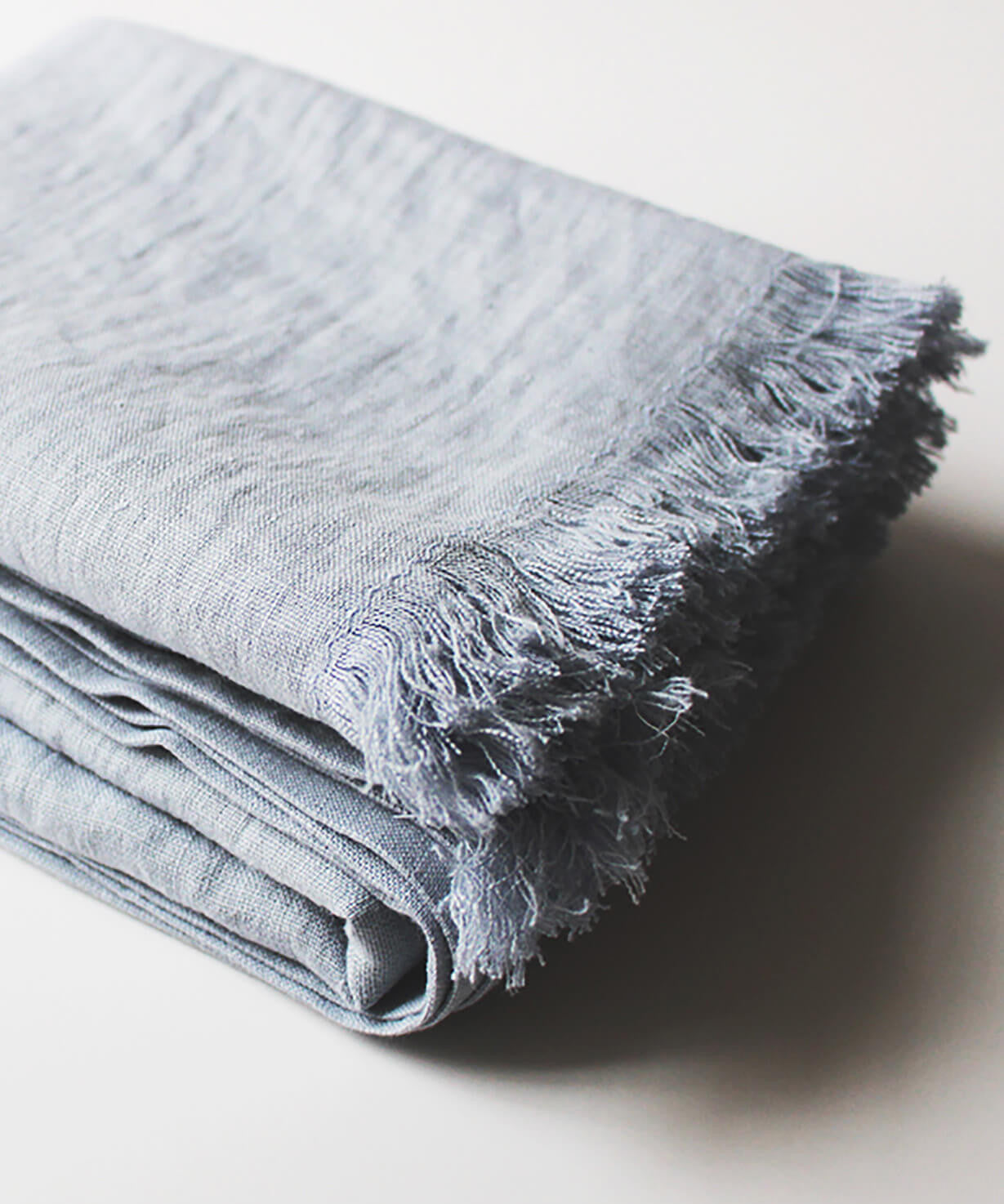 Linen throw blanket