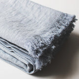 Linen throw blanket