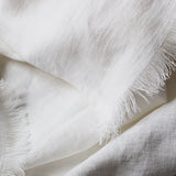 Linen throw blanket