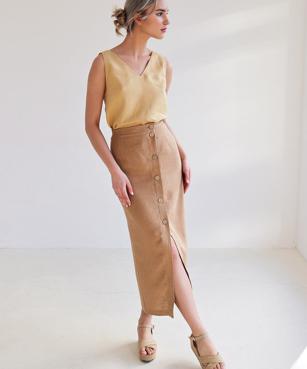 Linen top Carrie