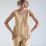 Linen top Carrie