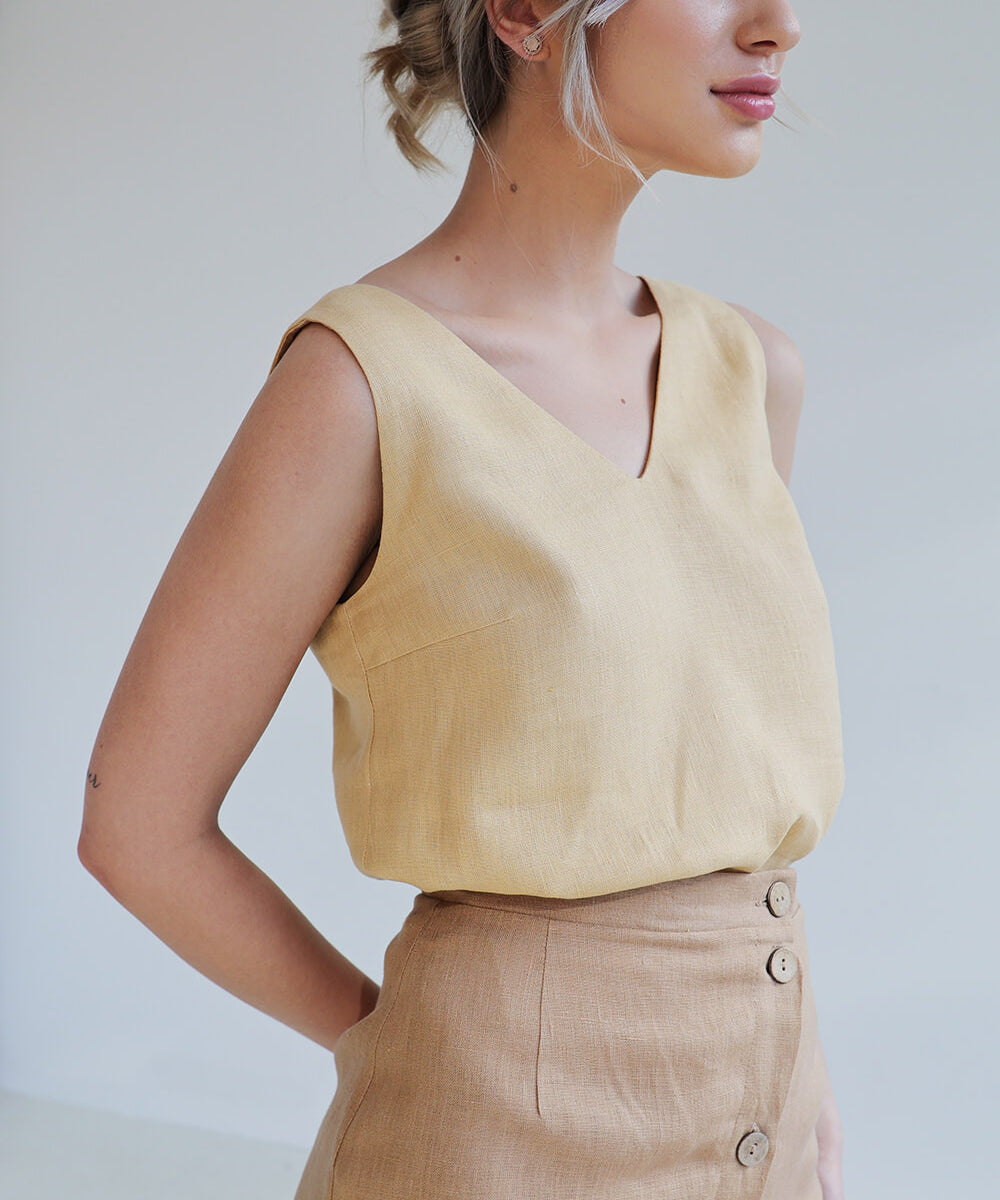 Linen top Carrie