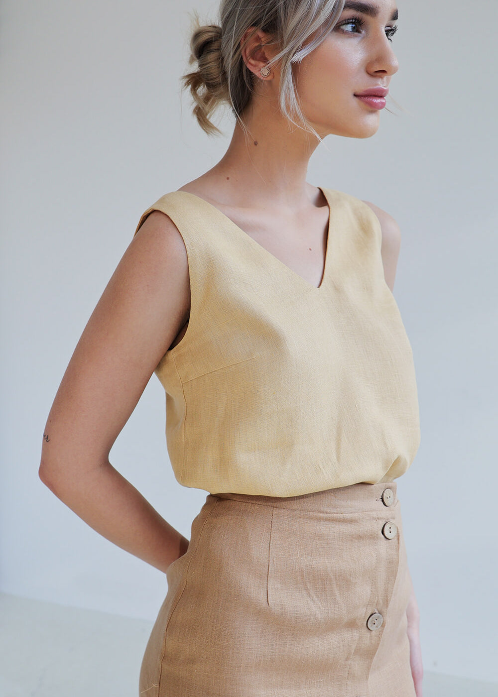 Linen top Carrie