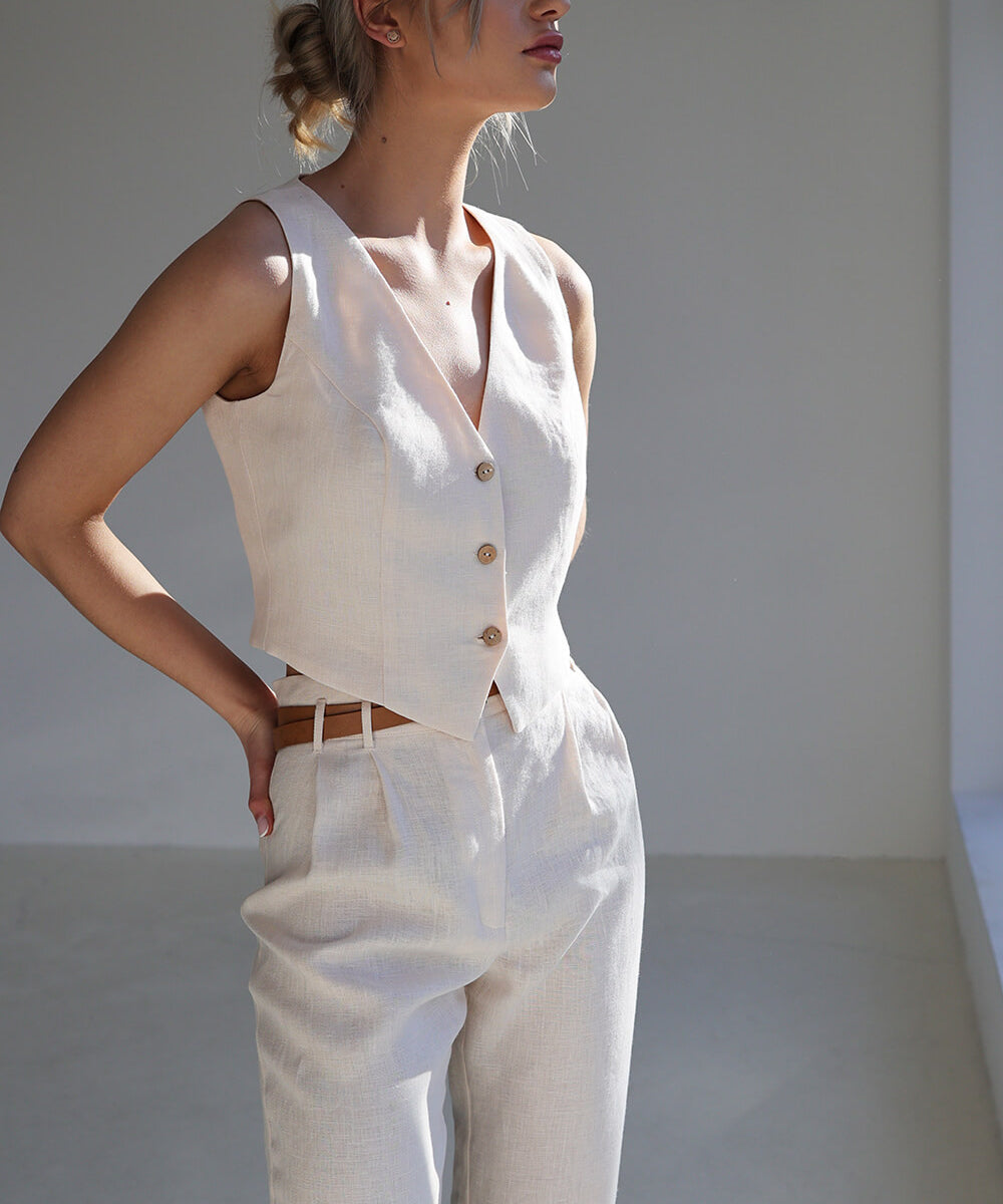 Linen vest Kelsey