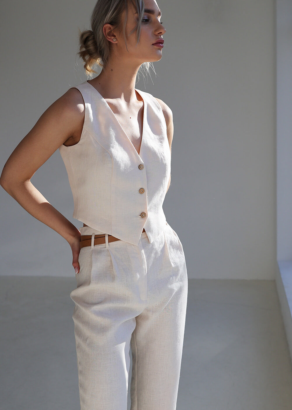 Linen vest Kelsey