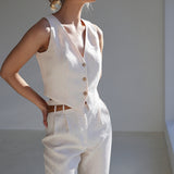 Linen vest Kelsey