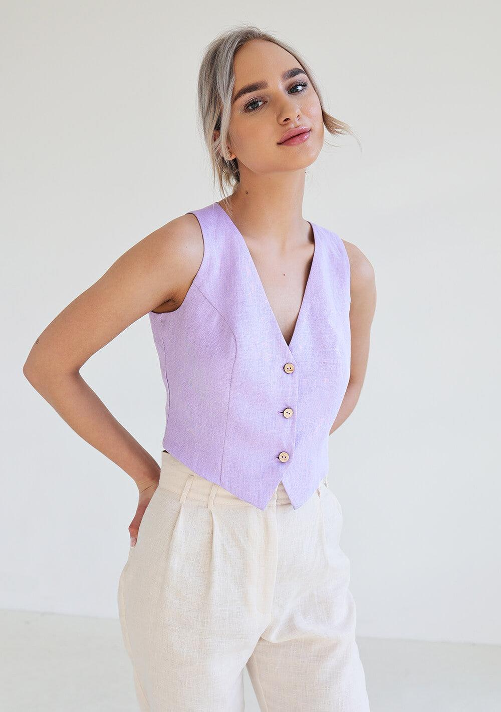 Linen vest Kelsey
