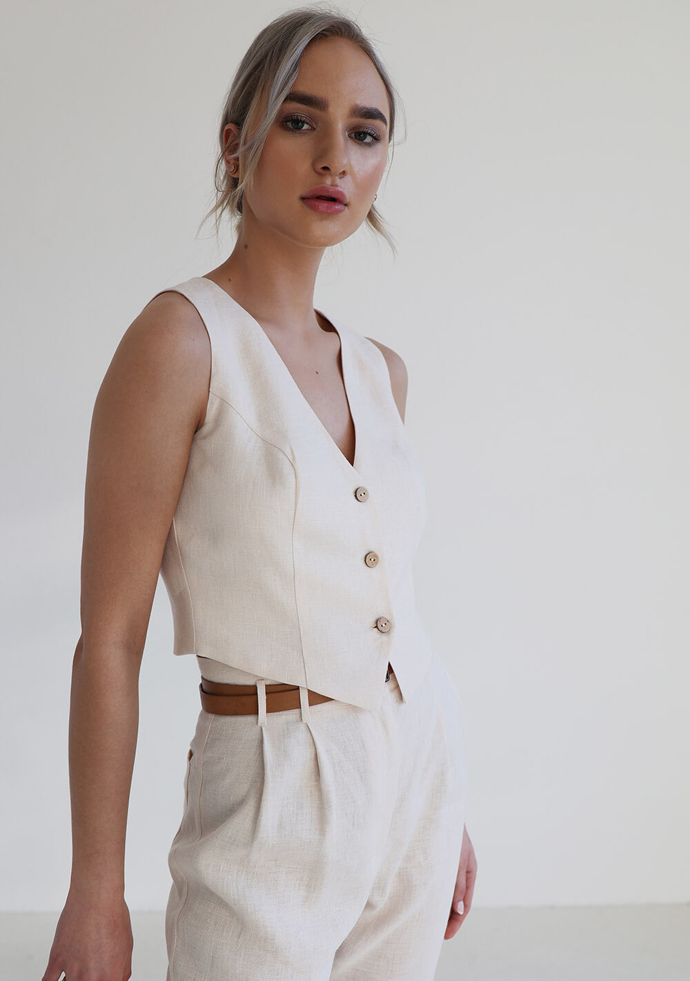 Linen vest Kelsey