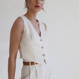 Linen vest Kelsey