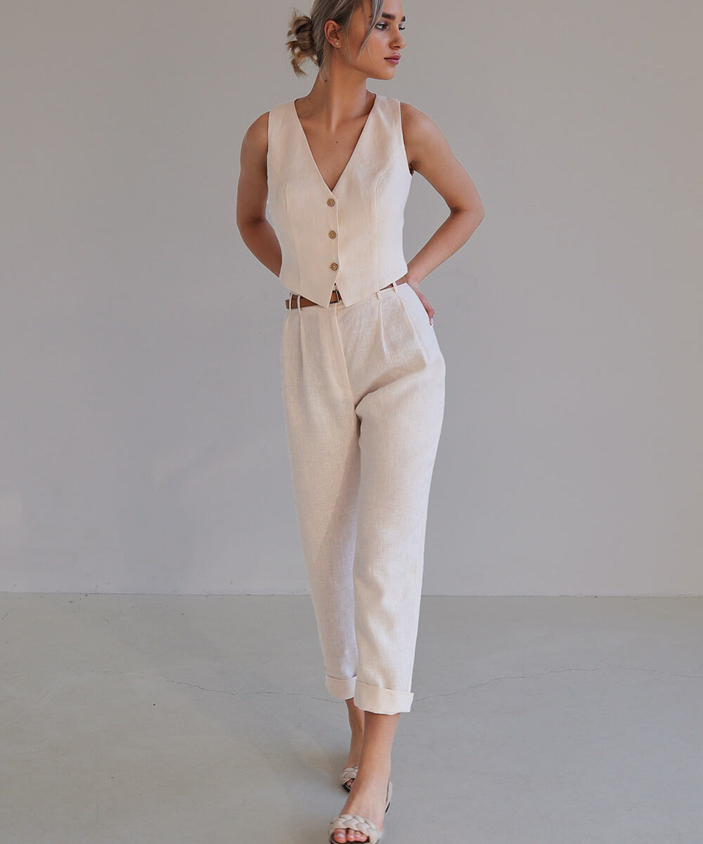 Linen vest Kelsey