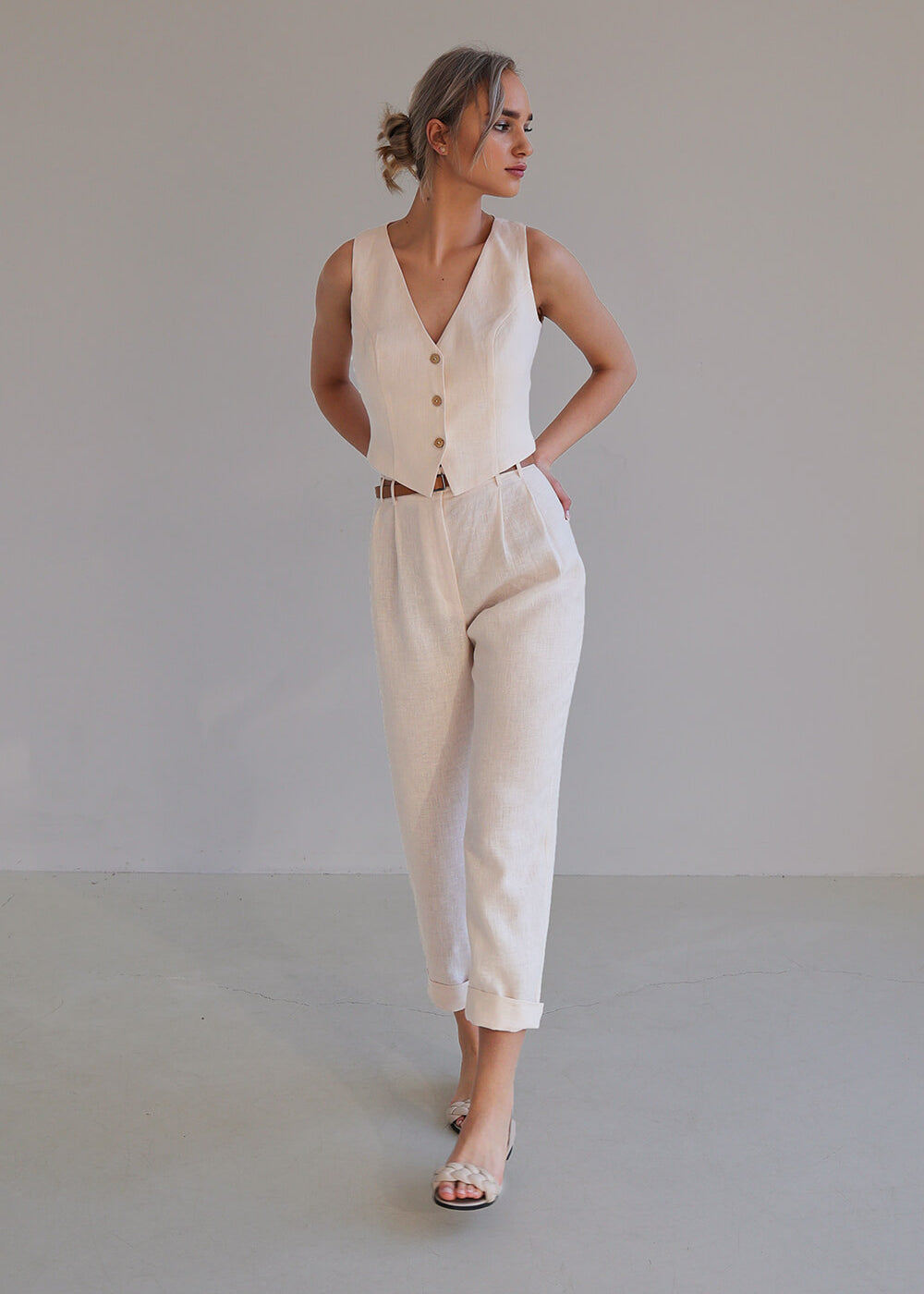 Linen vest Kelsey