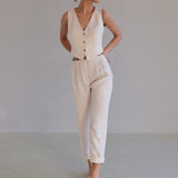 Linen vest Kelsey