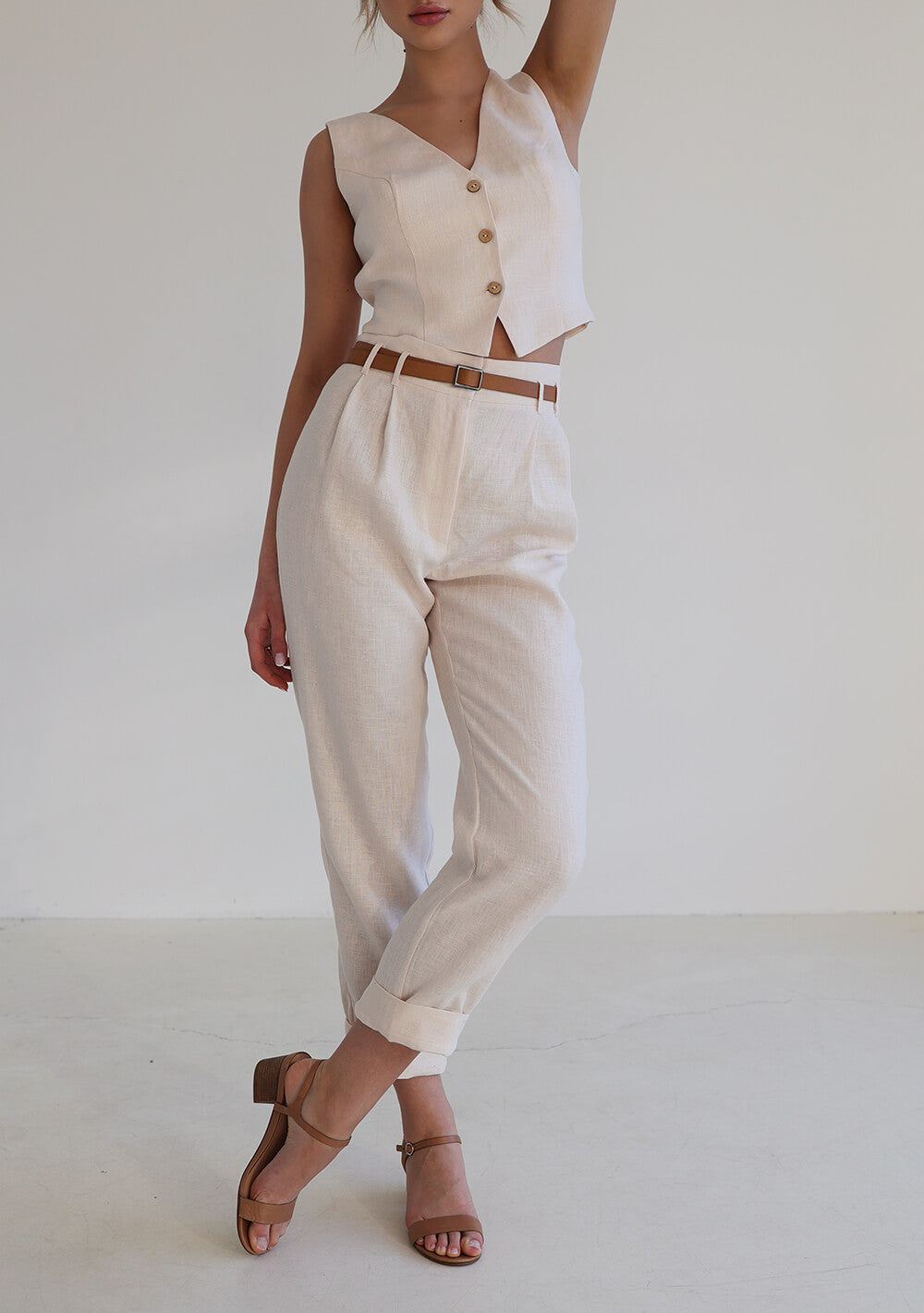Linen vest Kelsey