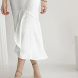 Linen wedding dress Crystal