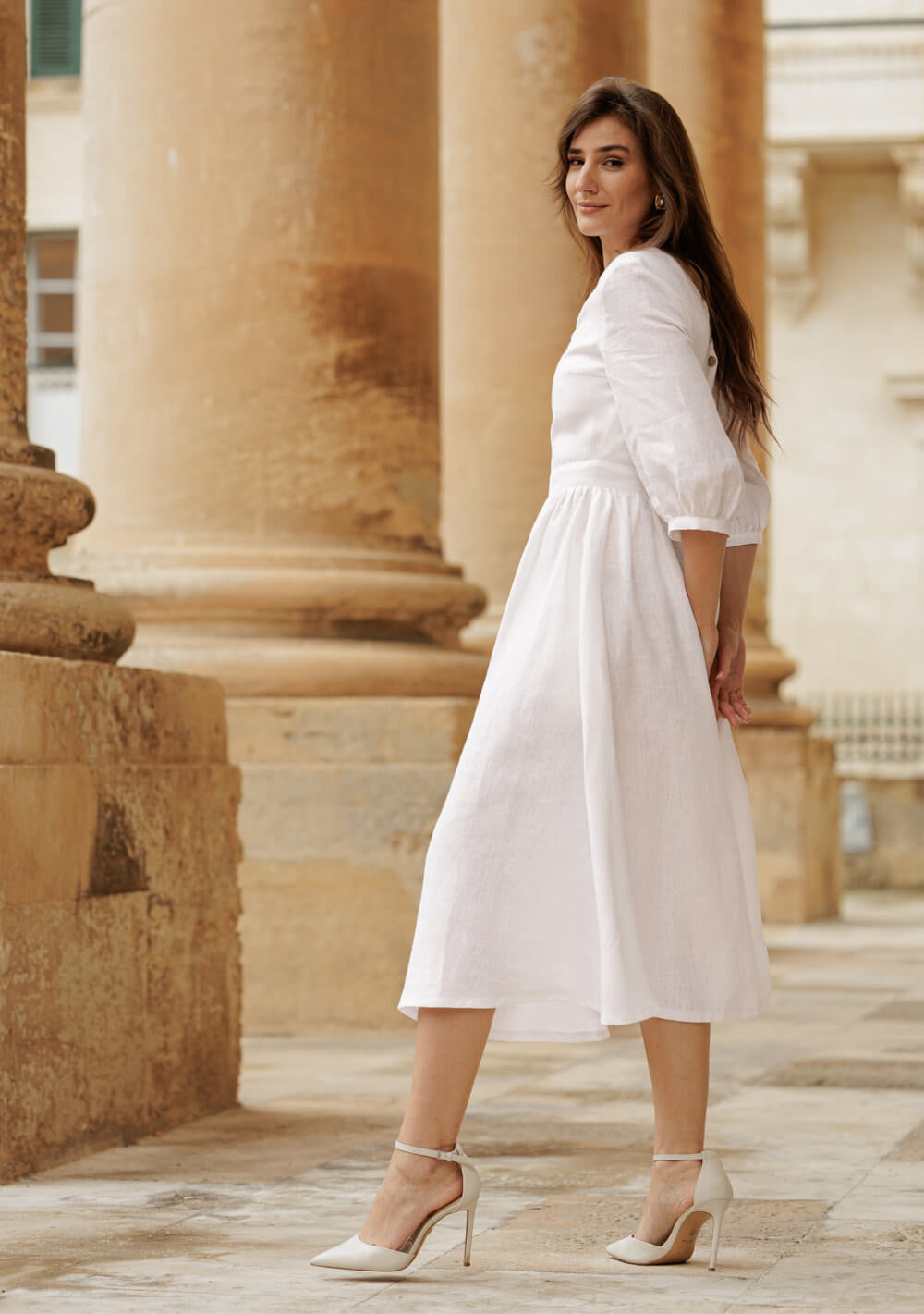 Linen wedding dress Madeleine