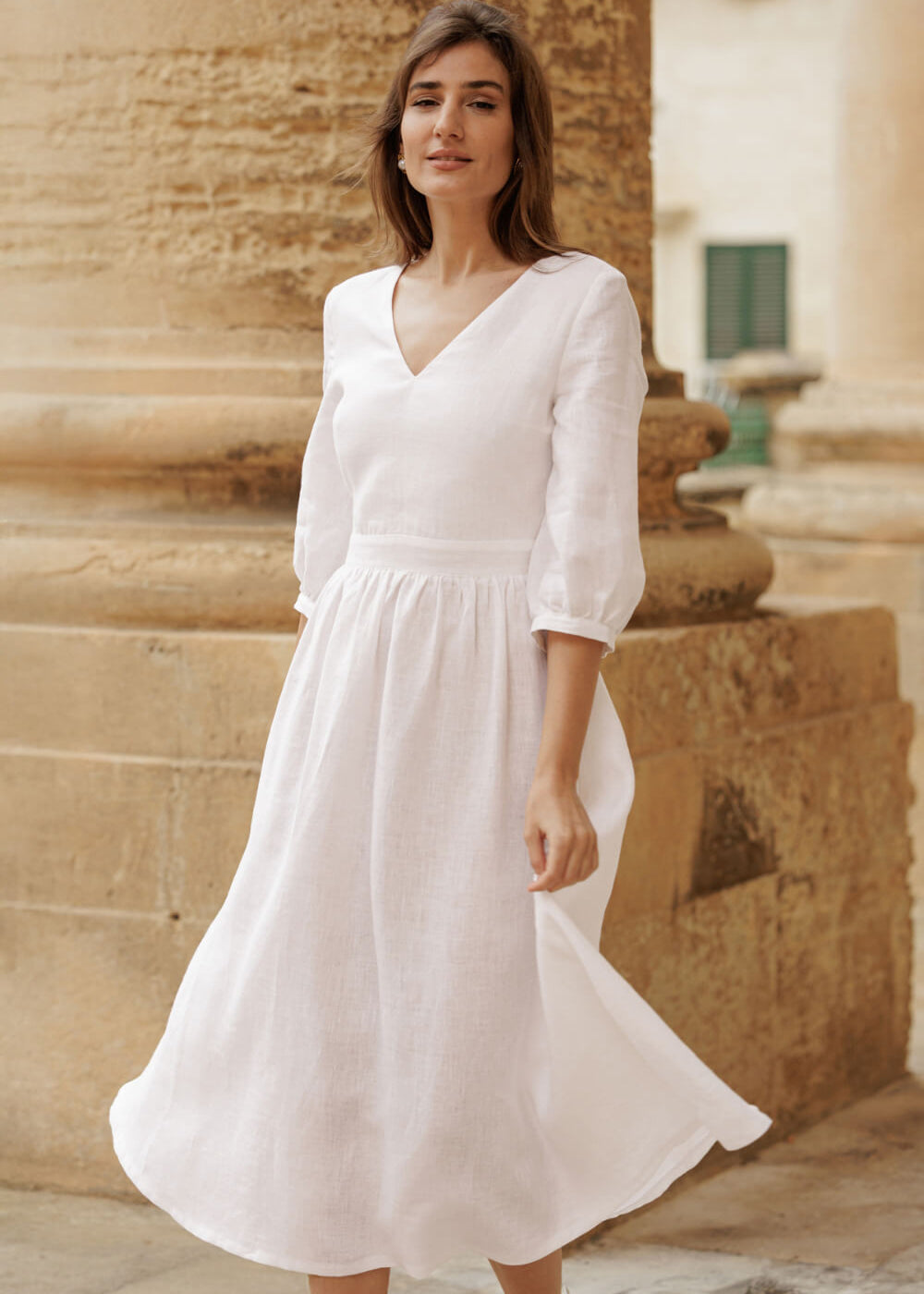 Linen wedding dress Madeleine