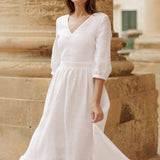 Linen wedding dress Madeleine