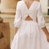 Linen wedding dress Madeleine