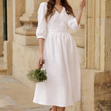 Linen wedding dress Madeleine