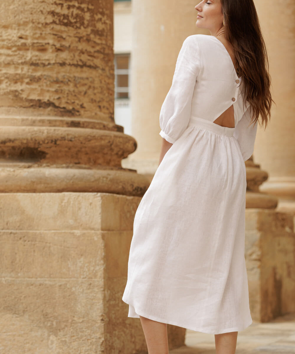 Linen wedding dress Madeleine