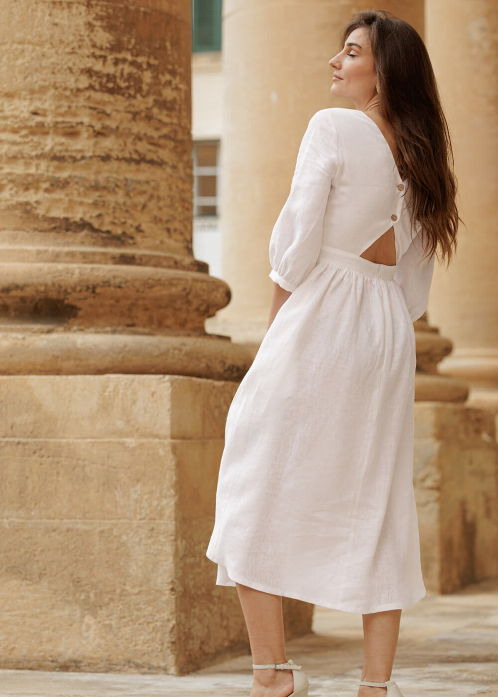 Linen wedding dress Madeleine