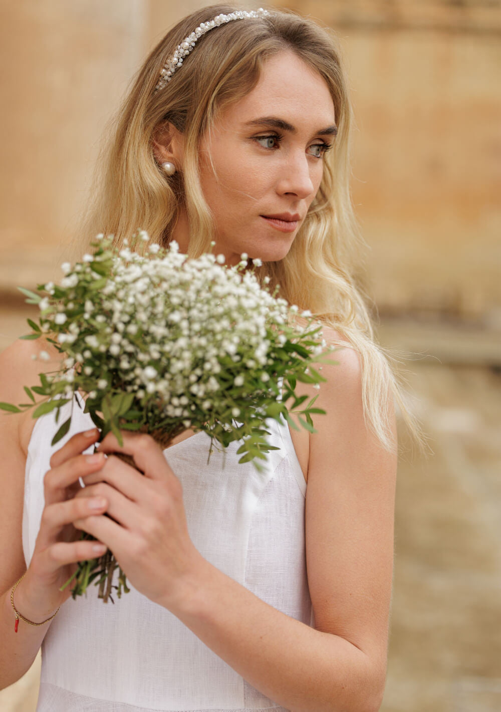 Linen wedding dress Perla