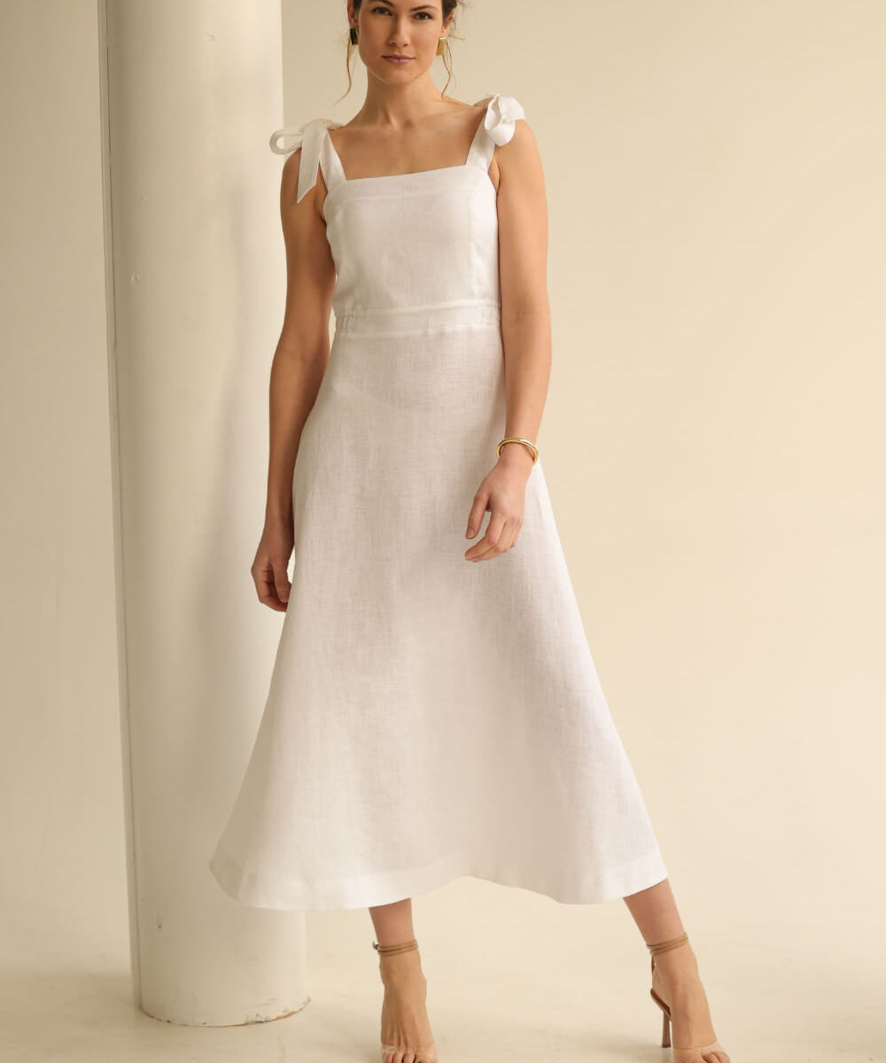 Linen wedding dress Perla