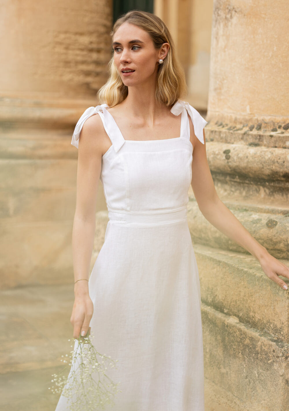 Linen wedding dress Perla