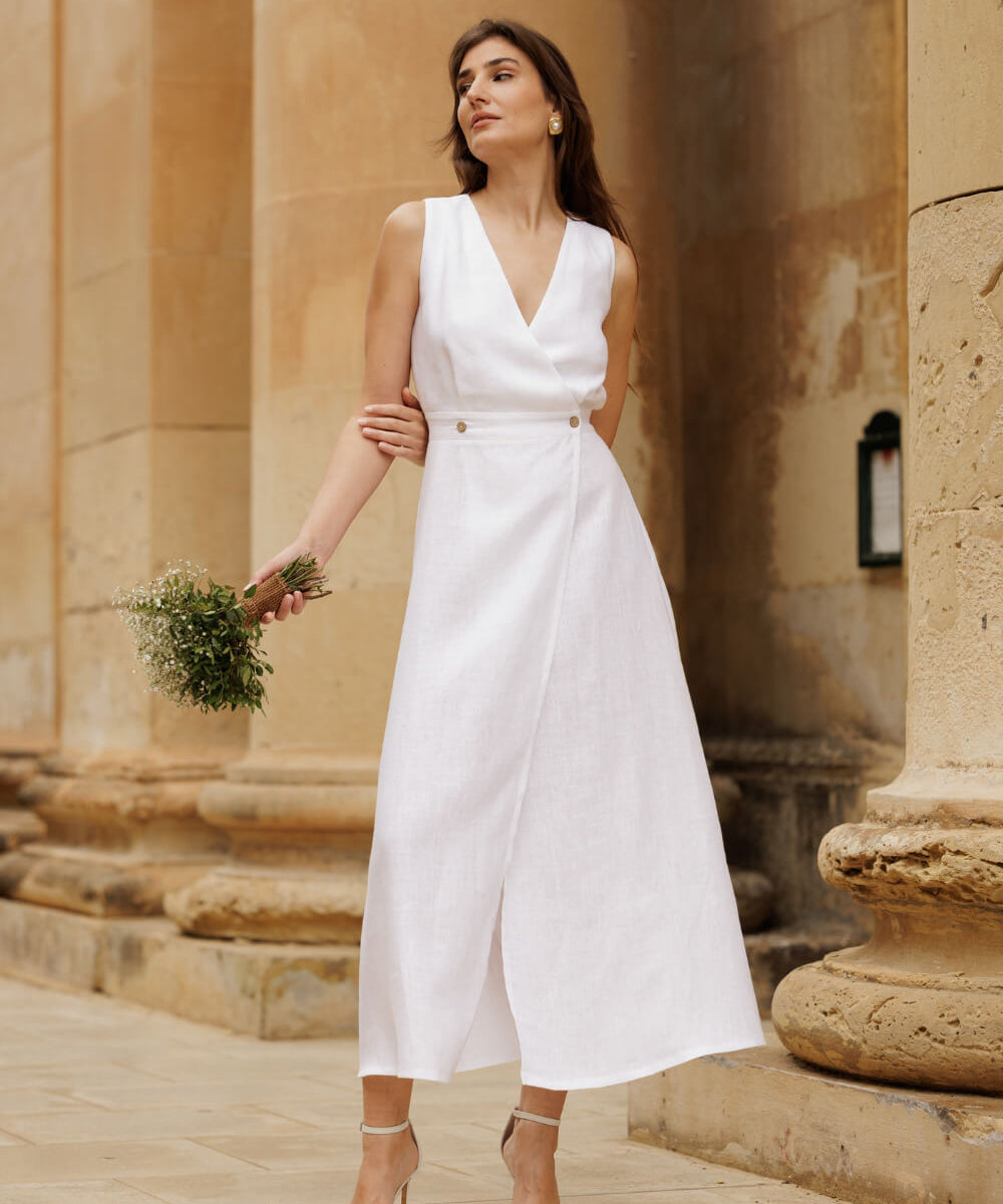 Linen wedding dress Riviera