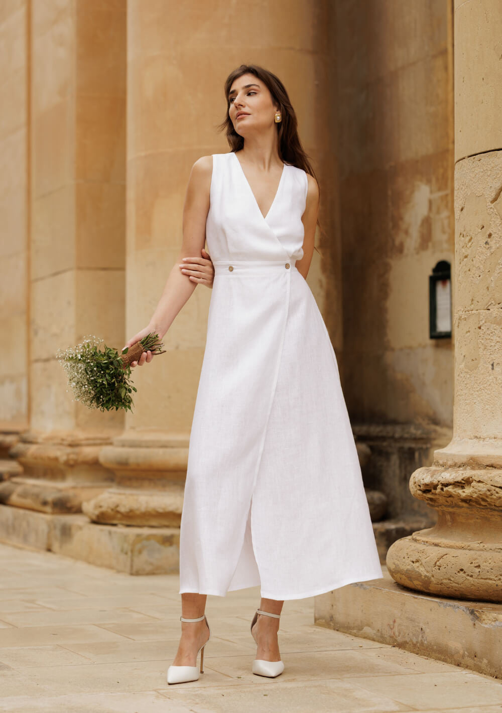 Linen wedding dress Riviera