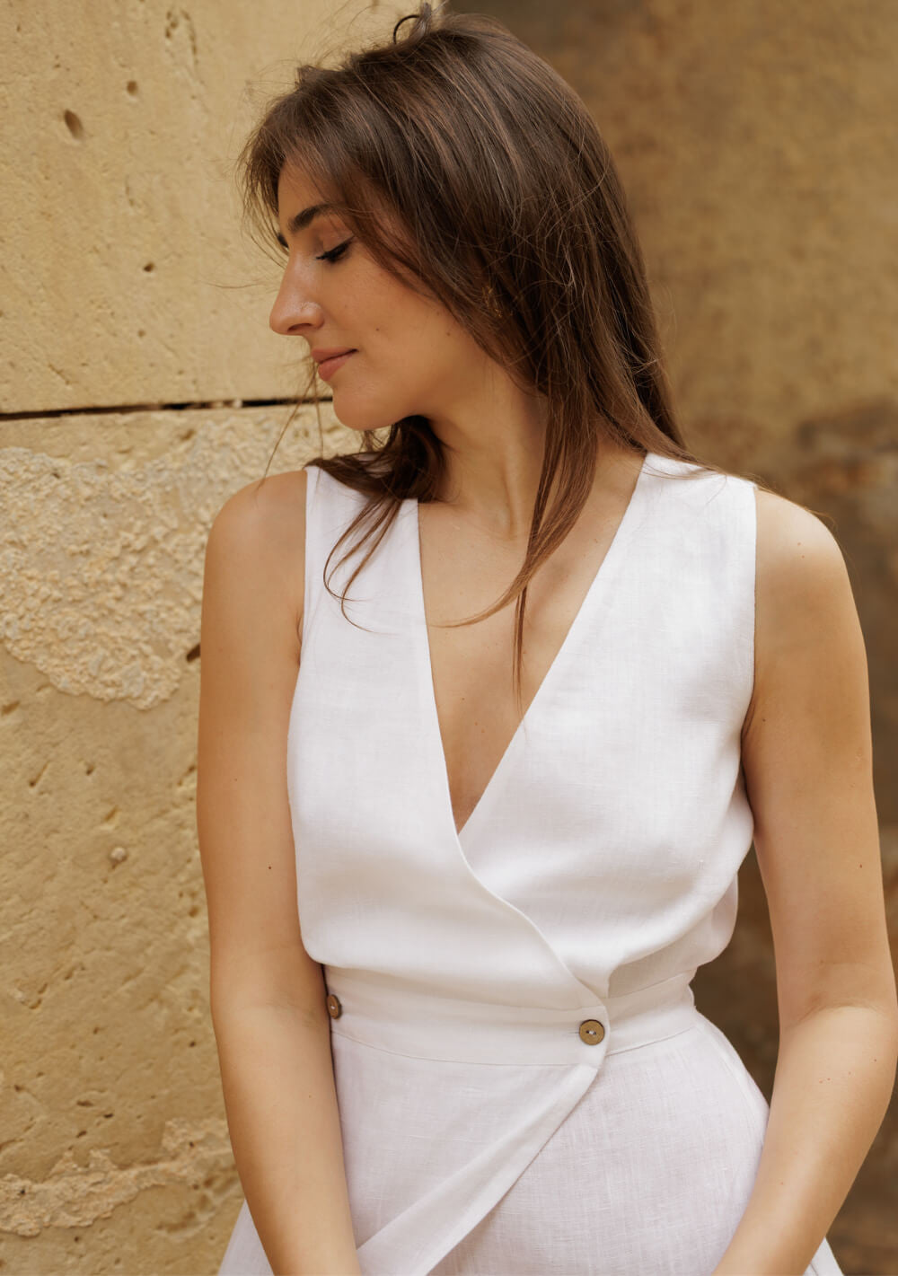 Linen wedding dress Riviera