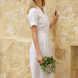 Linen wedding dress Shally