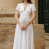 Linen wedding dress Sicily