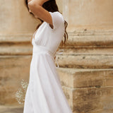 Linen wedding dress Sicily