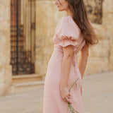 Linen wedding guest dress Abigail