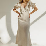 Linen wedding guest dress Abigail