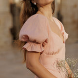 Linen wedding guest dress Abigail