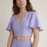 Linen wedding top Halley