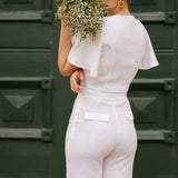 Linen wedding top Halley