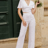 Linen wedding top Halley