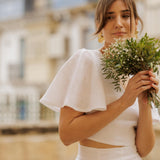 Linen wedding top Halley