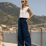 Linen wide leg pants Oakland