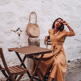 Linen wrap dress Marlena