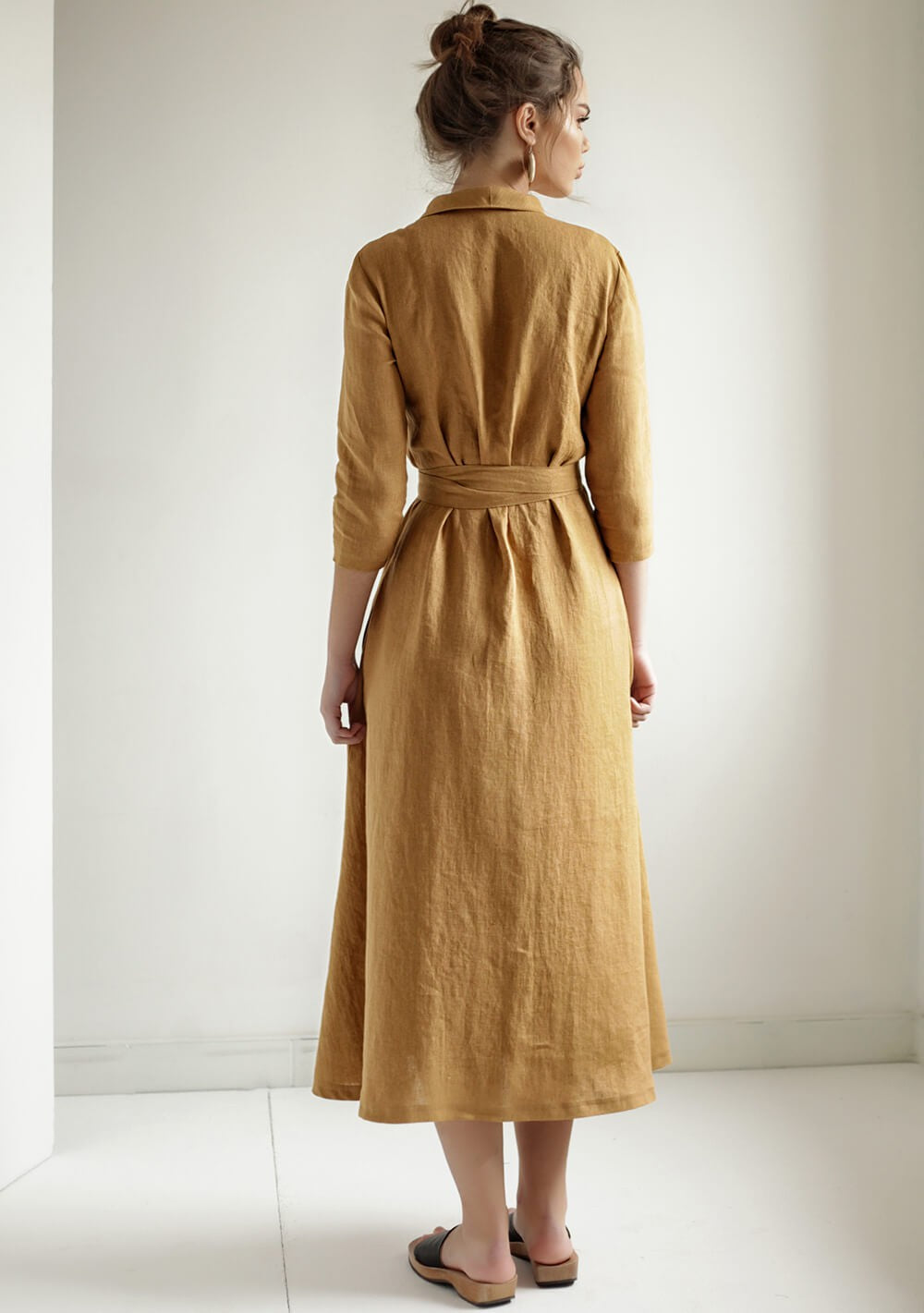 Linen wrap dress Marlena