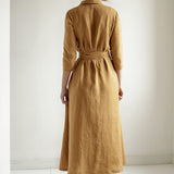Linen wrap dress Marlena