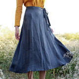 Linen wrap skirt Frida